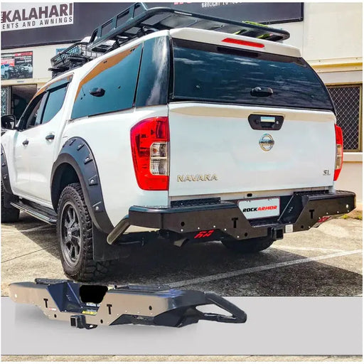 Rockamor Elite Steel Rear Step / Towbar To Suit Nissan Navara Np300 D23 2015 to current by RockarmorNZ