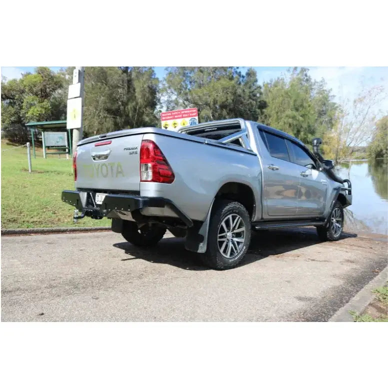 Rockamor Elite Steel Rear Step / Towbar To Suit Toyota Hilux N80 2015+ by RockarmorNZ