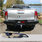 Rockamor Elite Steel Rear Step / Towbar To Suit Toyota Hilux N80 2015+ by RockarmorNZ