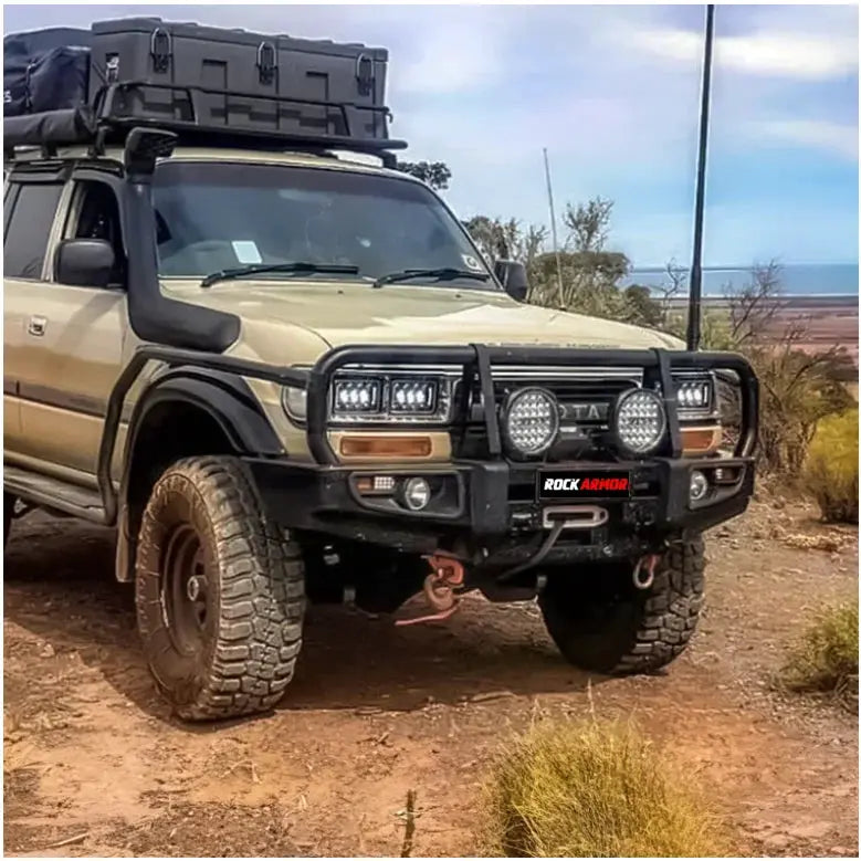 Rockarmor Brushbar To Suit Toyota Landcruiser 100/105/80/120/200 1998-Current by RockarmorNZ