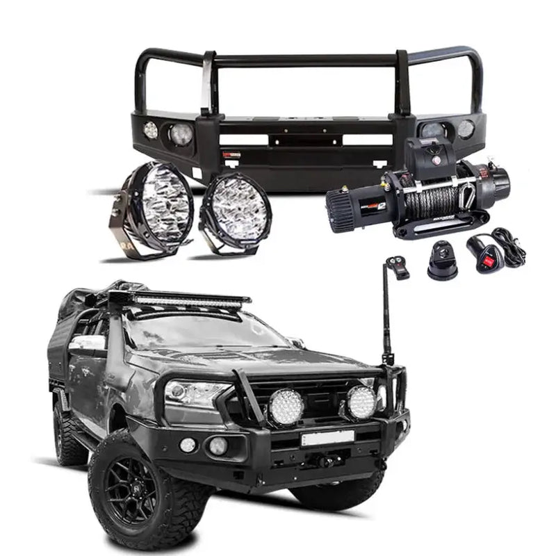 Rockarmor Elite Bullbar Frontal Combo To Suit Ford Ranger 2005- 2020 Px1 & 2 by RockarmorNZ