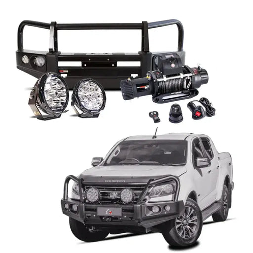 Rockarmor Elite Bullbar Frontal Combo To Suit Holden Colorado 2012-2020 by RockarmorNZ