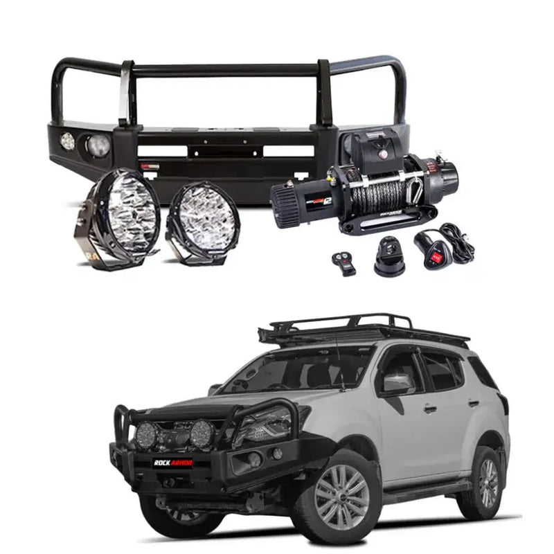 Rockarmor Elite Bullbar Frontal Combo To Suit Isuzu Mu-X 05/2012 - 07/2021 by RockarmorNZ