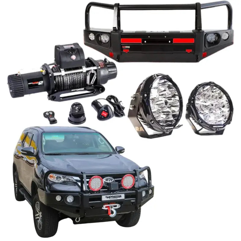 Rockarmor Elite Bullbar Frontal Combo To Suit Toyota Fortuner 2015-2019 by RockarmorNZ