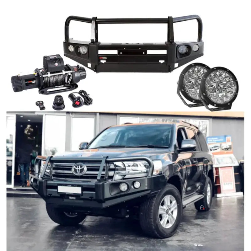 Rockarmor Elite Bullbar Frontal Combo To Suit Toyota Lancruiser 200 Series 2015-2021 by RockarmorNZ