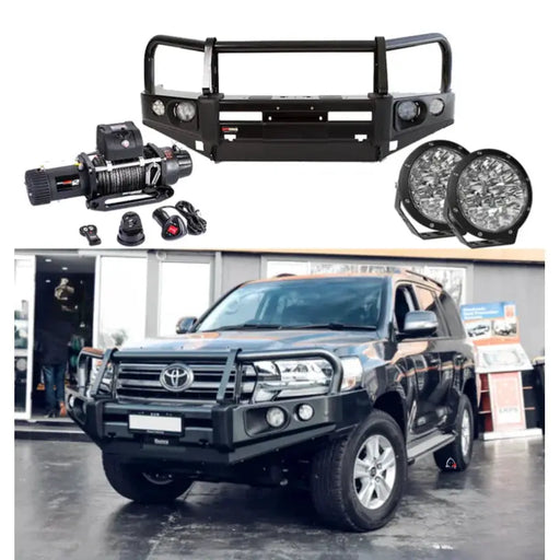 Rockarmor Elite Bullbar Frontal Combo To Suit Toyota Lancruiser 200 Series 2015-2021 by RockarmorNZ
