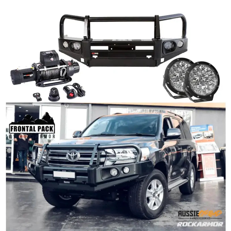 Rockarmor Elite Bullbar Frontal Combo To Suit Toyota Lancruiser 200 Series 2015-2021 by RockarmorNZ