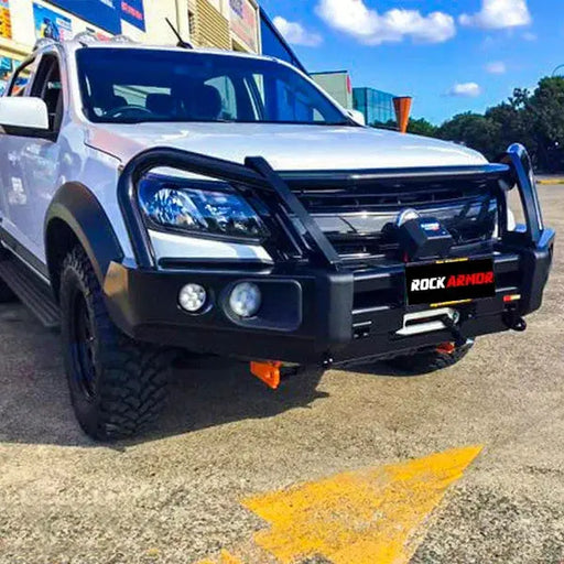 Rockarmor Elite Steel Bullbar - Holden Colorado (Bumper Cut) by RockarmorNZ