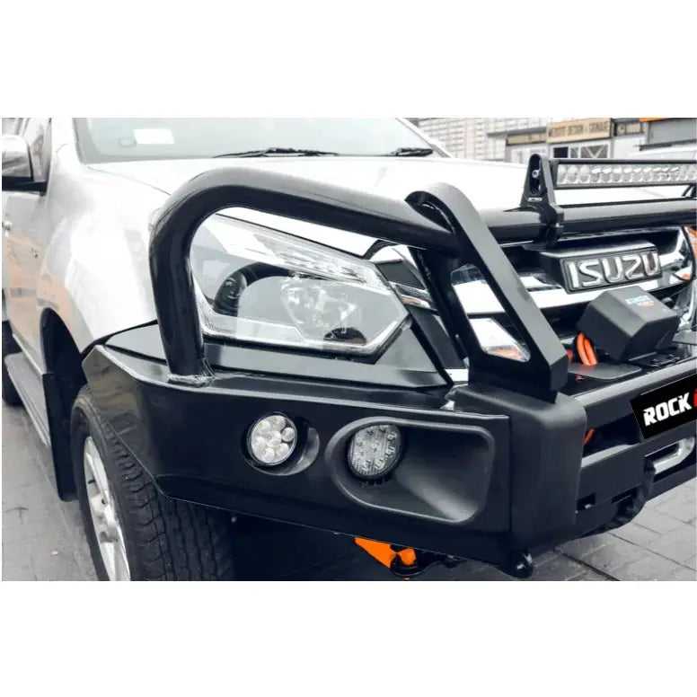 Rockarmor Elite Steel Bullbar - Isuzu Dmax 06/2012-01/2017 (Bar Replacement Eyebrows) by RockarmorNZ