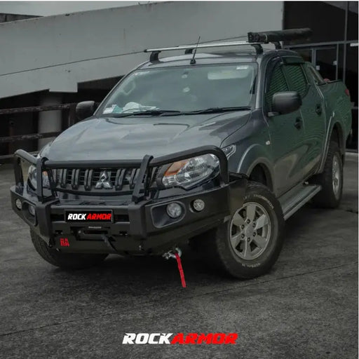 Rockarmor Elite Steel Bullbar - Mitubishi Triton MQ by RockarmorNZ