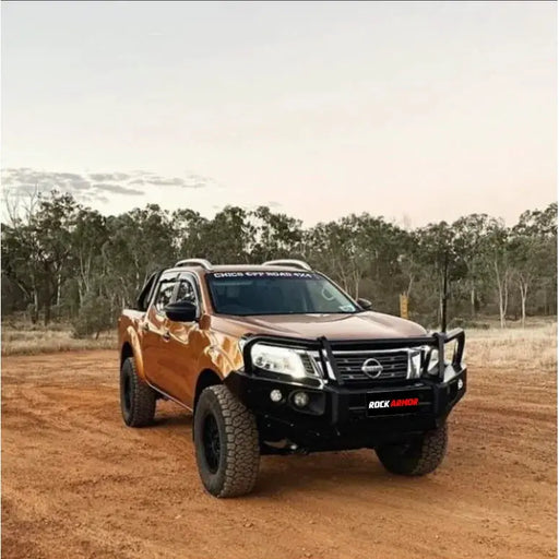 Rockarmor Elite Hoop Steel Bullbar - Nissan Navara Np300 D23 2015-2020 (Full Bar Replacement) by RockarmorNZ