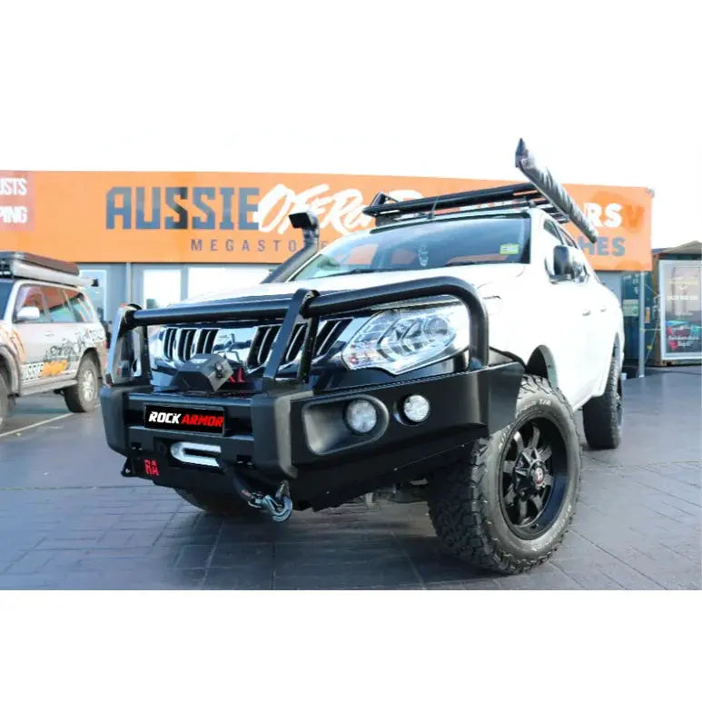 Rockarmor Elite Hoop Steel Bullbar - Toyota Hilux N80 2015-2020 (Full Bar Replacement) by RockarmorNZ