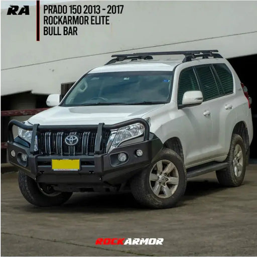 Rockarmor Elite Hoop Steel Bullbar - Toyota Prado 150 Tear Drop 2013-18 by RockarmorNZ