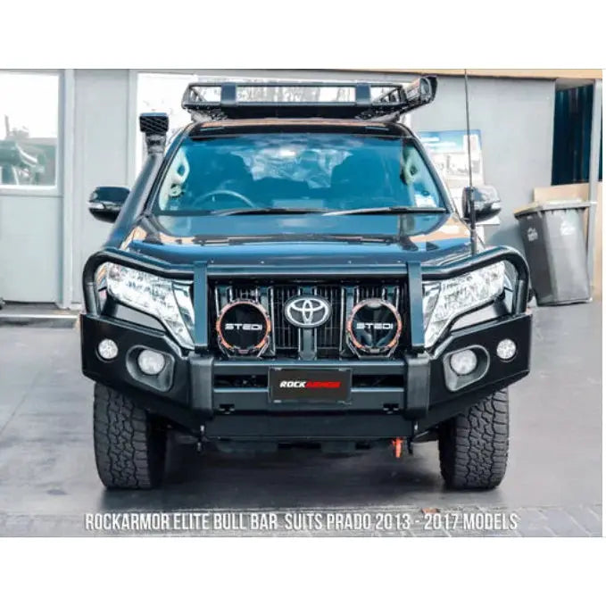 Rockarmor Elite Steel Bullbar To Suit Toyota Prado Fj150 2018-Current (Full Bar Replacement) by RockarmorNZ