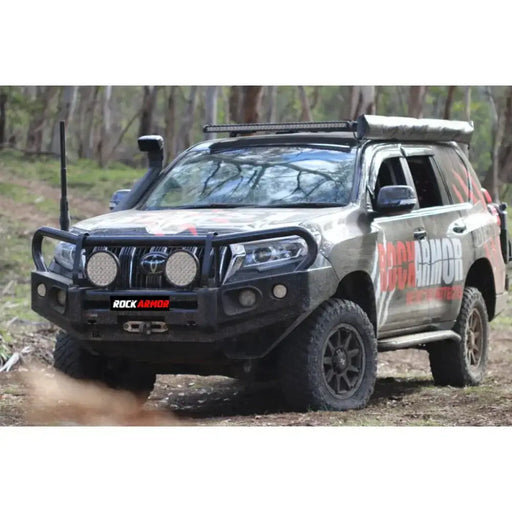 Rockarmor Elite Steel Bullbar To Suit Toyota Prado Fj150 2018-Current (Full Bar Replacement) by RockarmorNZ