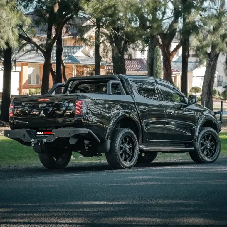 Rockarmor Elite Steel Rear Step / Tow Bar To Suit Mitsubishi Triton Mq 2015 - 2018 by RockarmorNZ