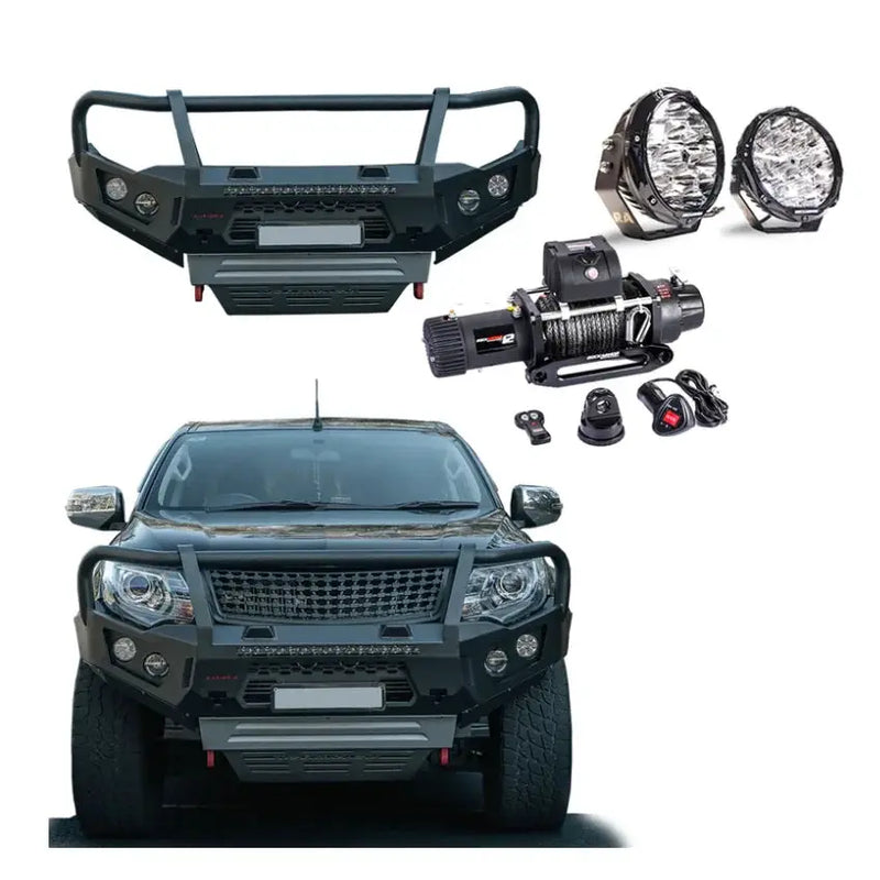 Rockarmor Gt Hoop Bullbar Combo Pack - Mitsubishi Mq Triton by RockarmorNZ