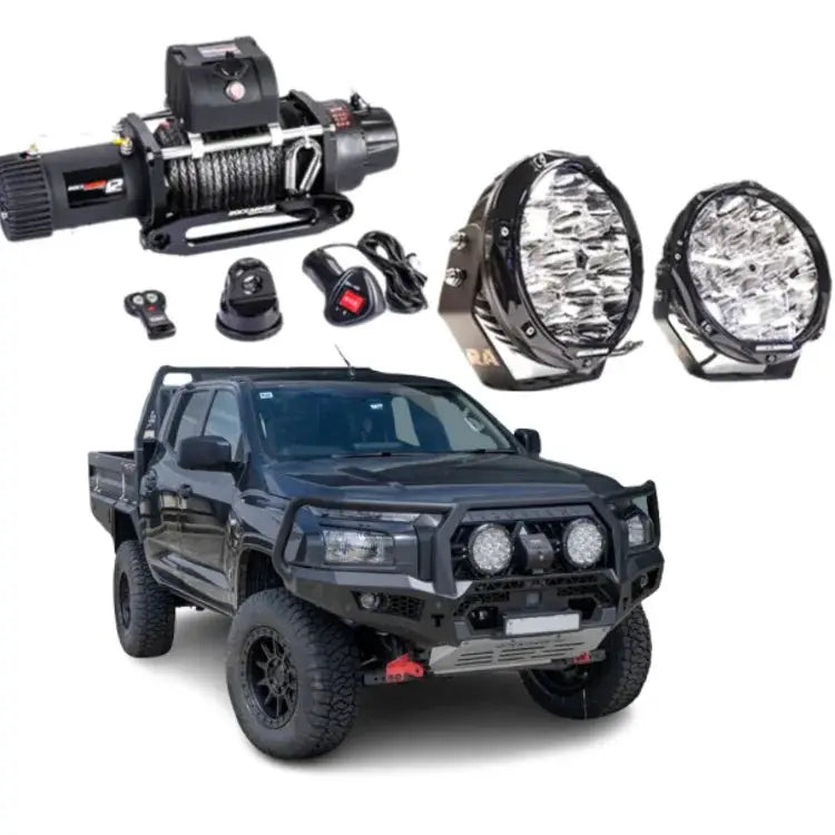 Rockarmor Gt Hoop Bullbar Combo Pack - Mitsubishi Mv Triton 2024 by RockarmorNZ