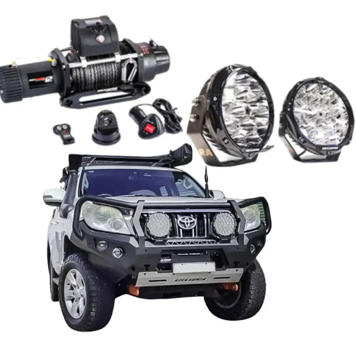 Rockarmor Gt Hoop Bullbar Combo Pack - Toyota Prado 150 2009-2015 by RockarmorNZ