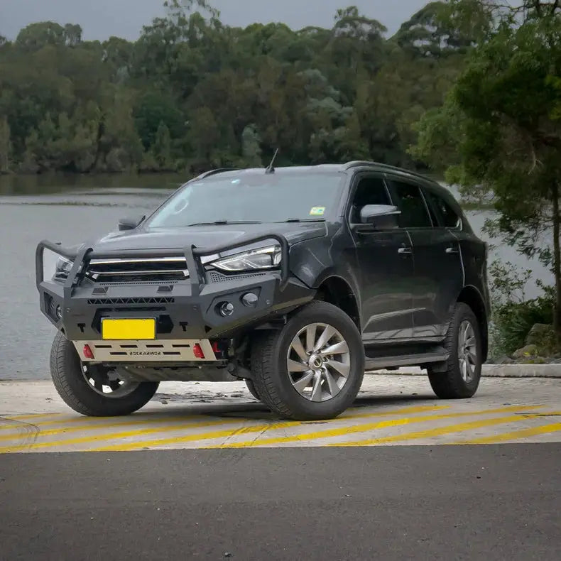 Rockarmor Gt Hoop Steel Bullbar Combo - Isuzu MUX 08/2020-2024 PFL (Full Bar Replacement) by RockarmorNZ