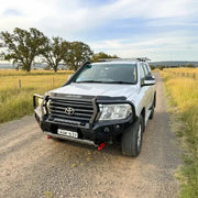 Rockarmor Gt Hoop Steel Bullbar Combo Package - Toyota 200 07-15+ (Full Bar Replacement) by RockarmorNZ