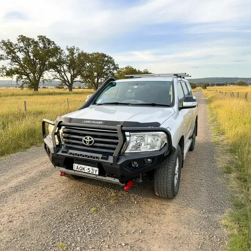 Rockarmor Gt Hoop Steel Bullbar Combo Package - Toyota 200 07-15+ (Full Bar Replacement) by RockarmorNZ