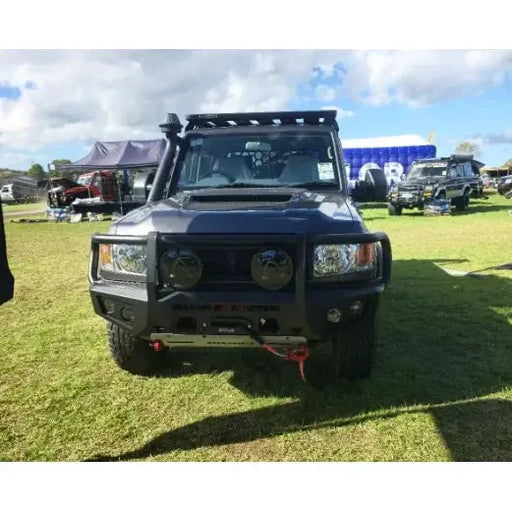 Rockarmor Gt Hoop Steel Bullbar Combo Package - Toyota Landcruiser 79 03/2007 - 11/2023 (Full Bar Replacement) by RockarmorNZ