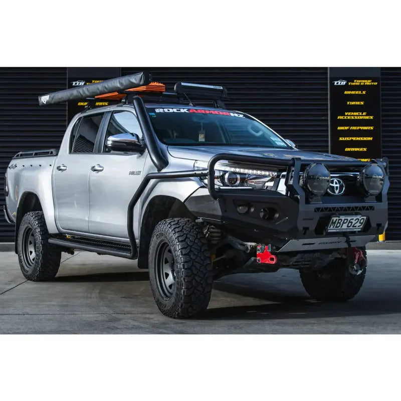Rockarmor Gt Hoop Steel Bullbar - Toyota Hilux N80 Bullbar 2015 -2020 (Full Bar Replacement) by RockarmorNZ