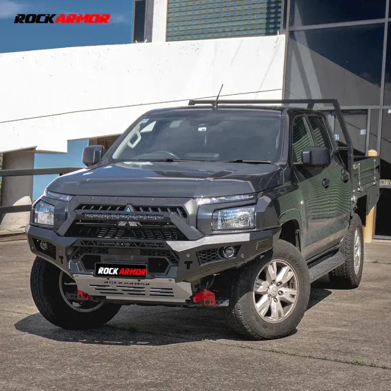 Rockarmor Gt Hoopless Bullbar Combo Pack - Mitsubishi Mv Triton 2024 by RockarmorNZ