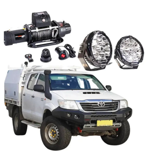 Rockarmor Gt Hoopless Bullbar Frontal Combo - Toyota Hilux N70 2005-2011 by RockarmorNZ