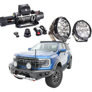 Rockarmor Gt Hoopless Steel Bullbar Combo Package - Ranger Raptor Next Gen 2023 to Current (Full Bar Replacement) by RockarmorNZ
