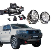 Rockarmor Gt Hoopless Steel Bullbar Combo - Toyota Hilux N80 Bullbar 2015 -2020 by RockarmorNZ