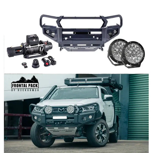 Rockarmor Gt Steel Hoop Bullbar Combo Pack - Mazda Bt50 2020+ by RockarmorNZ