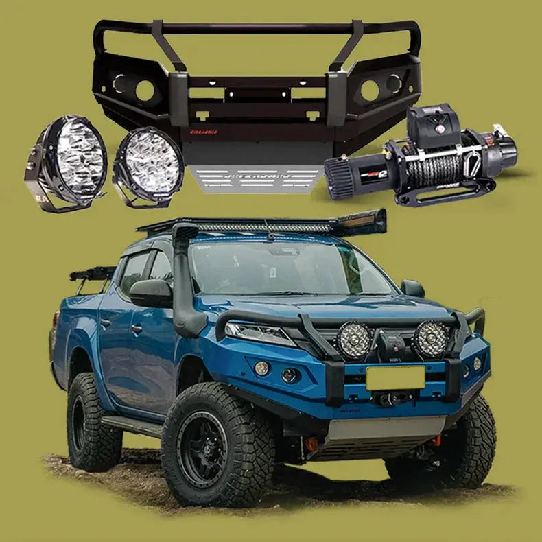 Rockarmor Gt Steel Hoop Bullbar Combo Pack - Mitsubishi Mr Triton by RockarmorNZ
