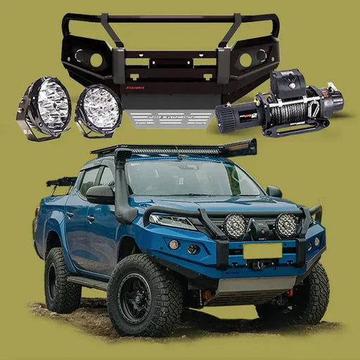 Rockarmor Gt Steel Hoop Bullbar Combo Pack - Mitsubishi Mr Triton by RockarmorNZ