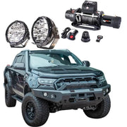 Rockarmor Gt Steel Hoopless Bullbar Combo Pack - Ford Ranger PX2 & 3 by RockarmorNZ