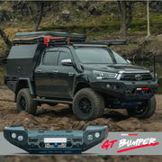 Rockarmor Gt Steel Hoopless Bullbar Combo Pack - Toyota Hilux 2020-2025 by RockarmorNZ