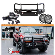 Rockarmor Premium Bullbar Frontal Combo To Suit Toyota Landcruiser 80 1990-1997 by RockarmorNZ