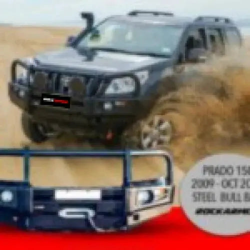 Rockarmor Premium Bullbar Frontal Combo To Suit Toyota Prado 150 2010-2013 (Bumper Cut) by RockarmorNZ