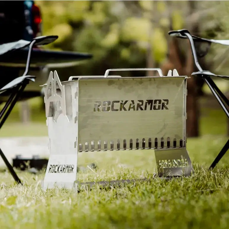 Rockarmor Premium Camp Fire Pit & Bbq Grille by RockarmorNZ