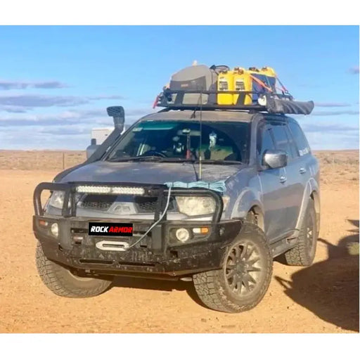 Rockarmor Premium Steel Bullbar - Mitsubishi Triton Challanger Pb / Pc 2009-2015 (Bumper Cut) by RockarmorNZ