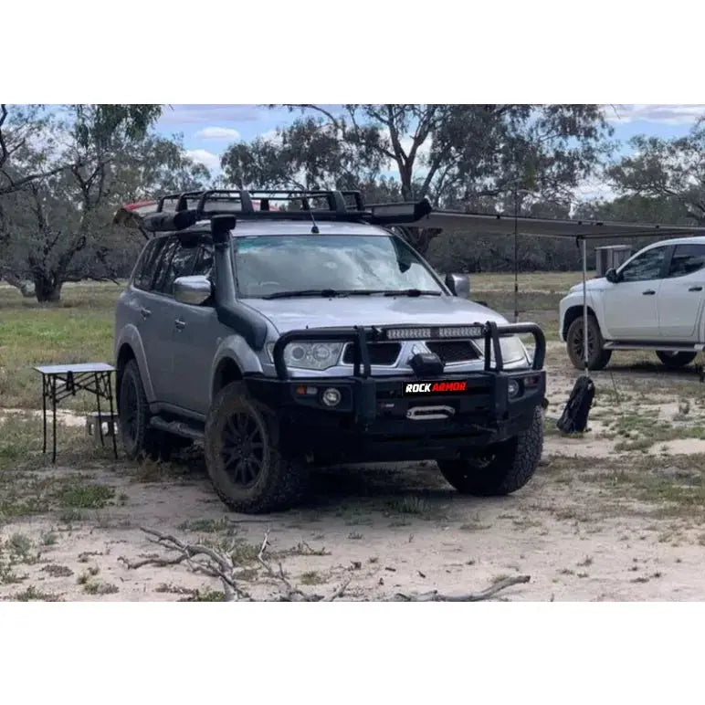 Rockarmor Premium Steel Bullbar - Mitsubishi Triton Challanger Pb / Pc 2009-2015 (Bumper Cut) by RockarmorNZ
