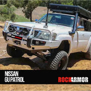 Rockarmor Premium Steel Bullbar - Nissan Patrol Gu4 2005 To Current (Full Bar Replacement) by RockarmorNZ