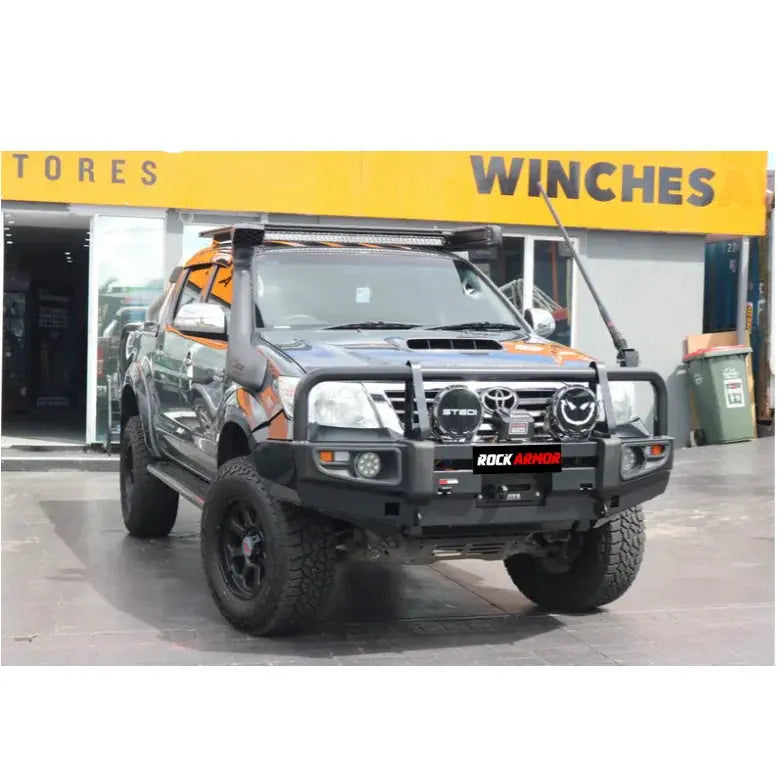 Rockarmor Premium Steel Bullbar - Toyota Hilux 2011-15 Bar Replacement (Eyebrows) by RockarmorNZ