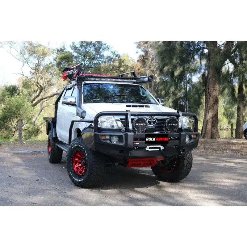 Rockarmor Premium Steel Bullbar - Toyota Hilux 2011-15 Bar Replacement (Eyebrows) by RockarmorNZ