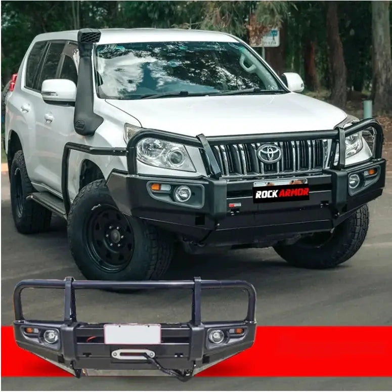 Rockarmor Premium Steel Bullbar - Toyota Prado� Fj150 2009-2013 (Bumper Cut) by RockarmorNZ