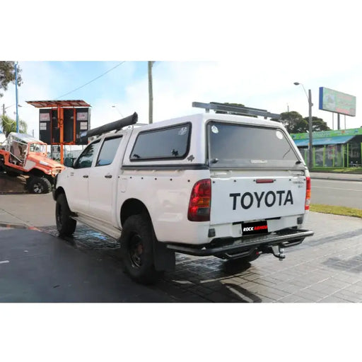 Rockarmor Premium Steel Rear Step / Tow Bar To Suit Toyota Hilux N70 2005 - Early 2015 (Tub Rear) by RockarmorNZ