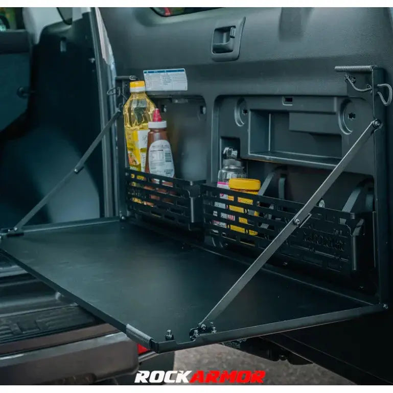 Rockarmor Rear Door Dropdown Table & Pantry To Suit Toyota Prado 150 by RockarmorNZ