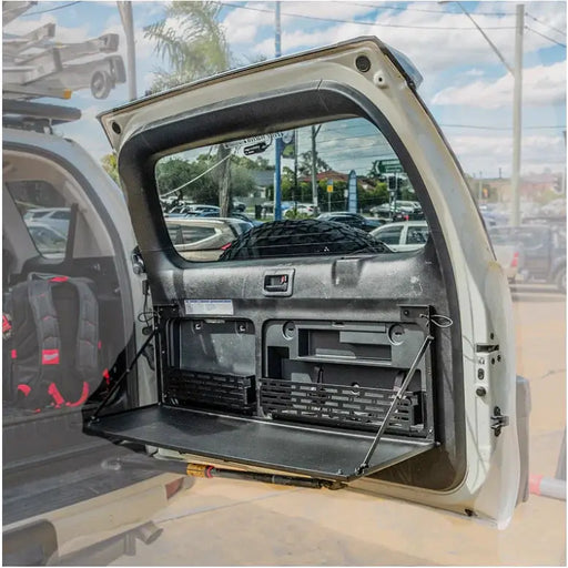 Rockarmor Rear Door Dropdown Table & Pantry To Suit Toyota Prado 150 by RockarmorNZ