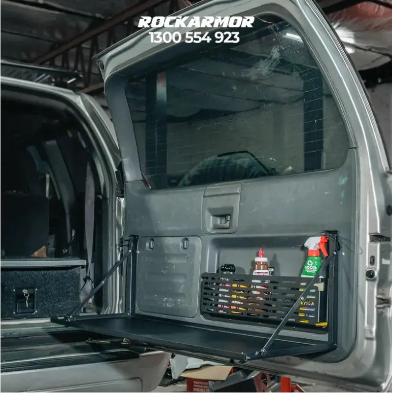 Rockarmor Rear Folding Table And Pantry To Suit Prado 120 by RockarmorNZ